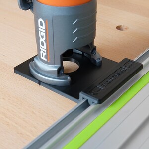 Track Saw Guide Rail Adapter for Ridgid 18v Trim Router image 4