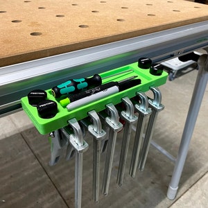 Festool Clamp Rack x6, Bench Dog Holder and Pencil tray Utility Rack for MFT3