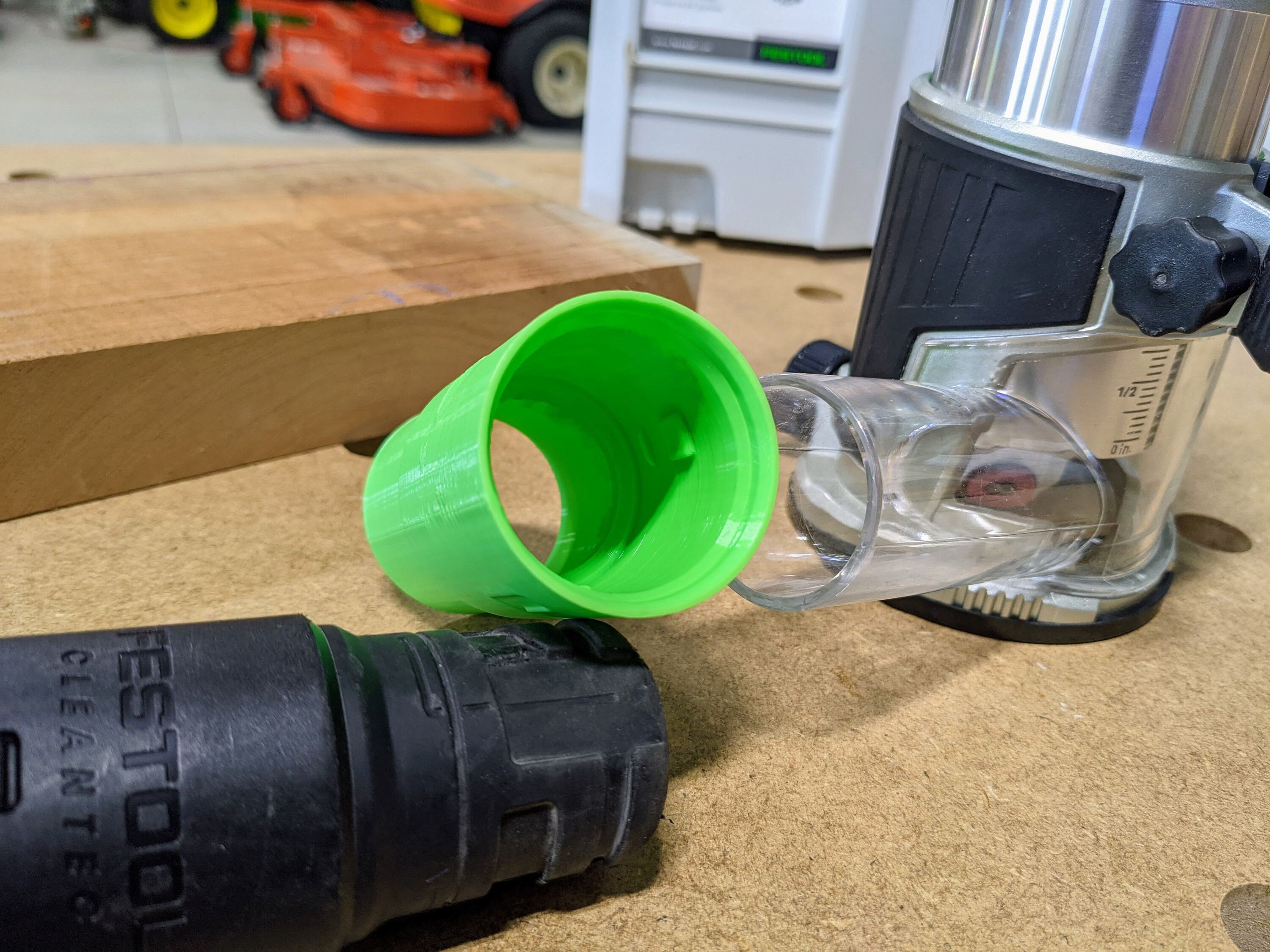 Festool Cleantec 27mm Locking Dust Adapter for Makita Router Etsy UK