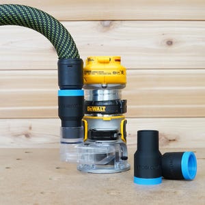 27mm Hose Adapter for Dewalt Router DWP611 & Dewalt 20v DWC600, Compatible with Festool 27mm Hose