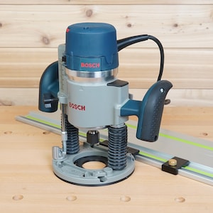 Bosch 1617 EVS Plunge Base Router Adapter for Festool & Makita Track Saws
