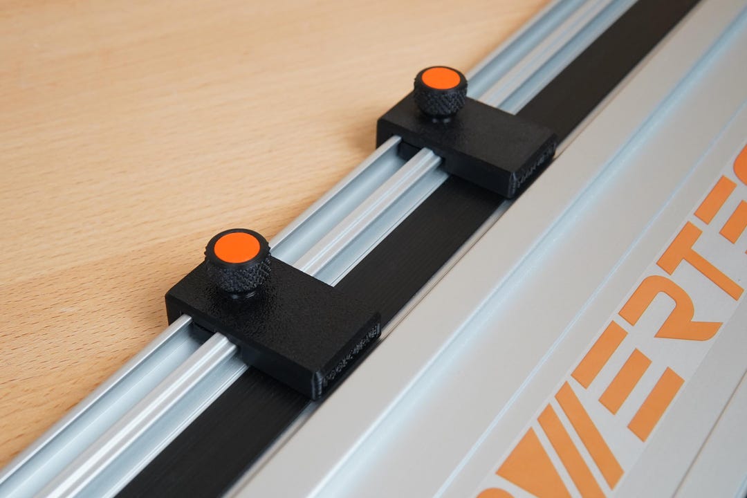 Powertec Guide Rail Limit Stops - Pair of 2 for Powertec Track Saw ...