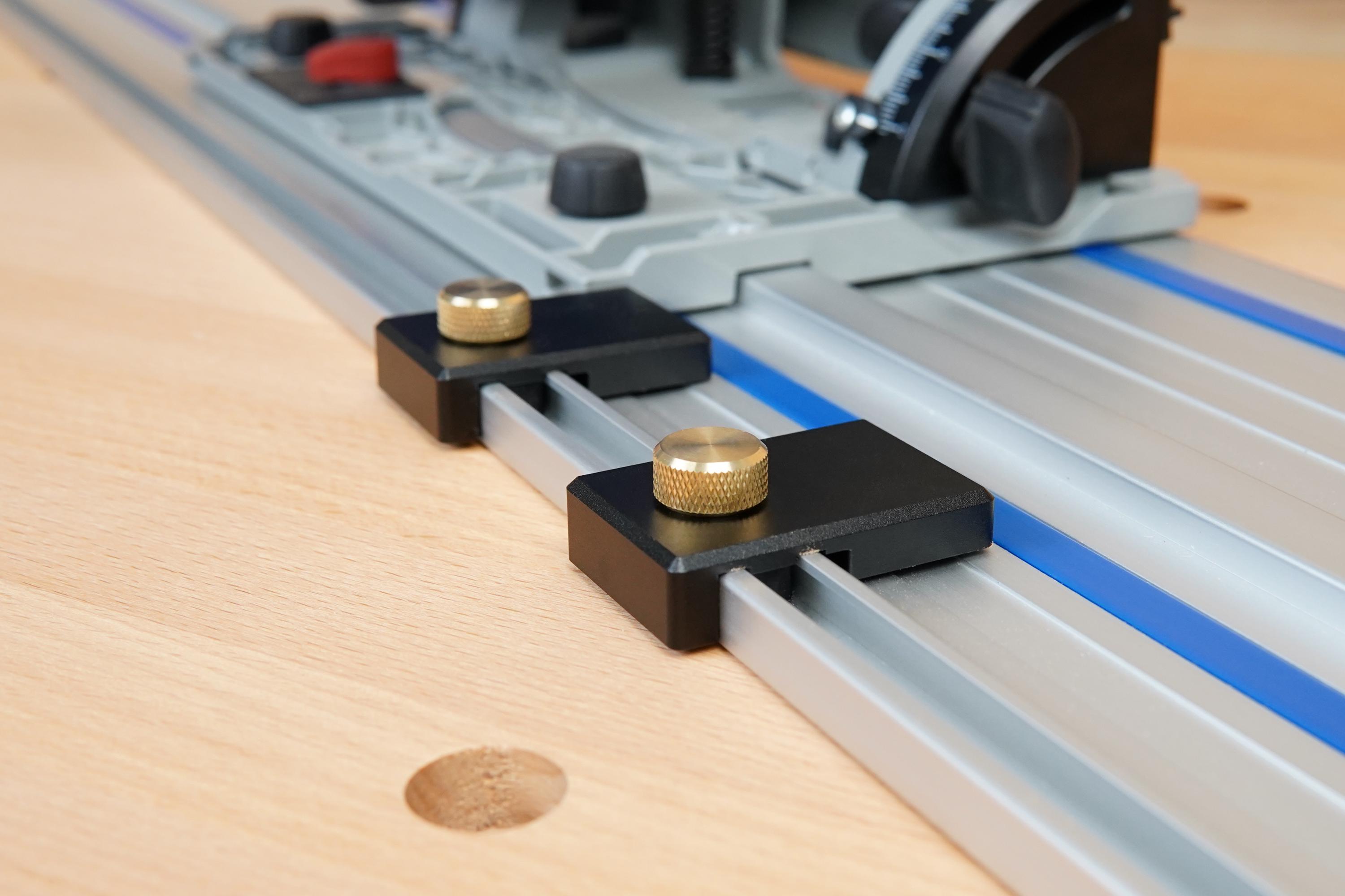 Aluminum Guide Rail Limit Stops Compatible With Kreg Track Saw Rails ...