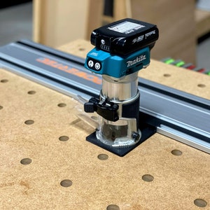 Makita Router Adapter for Powertec Guide Rail - Makita XTR01Z & RT0700C