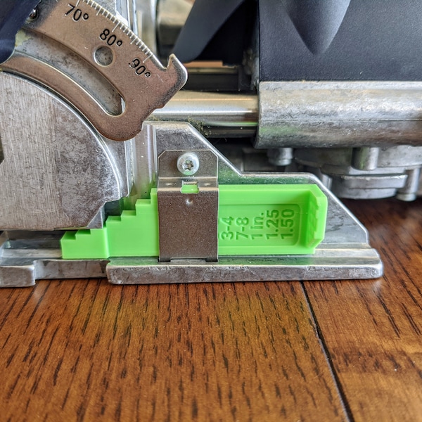 Medidor de espesor Festool Domino Imperial para DF 500: actualización a medidas de EE. UU.
