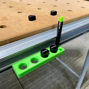 Festool MFT/3 Table Bench Dog Storage Holder - Store 4 Bench Dogs on Side of MFT