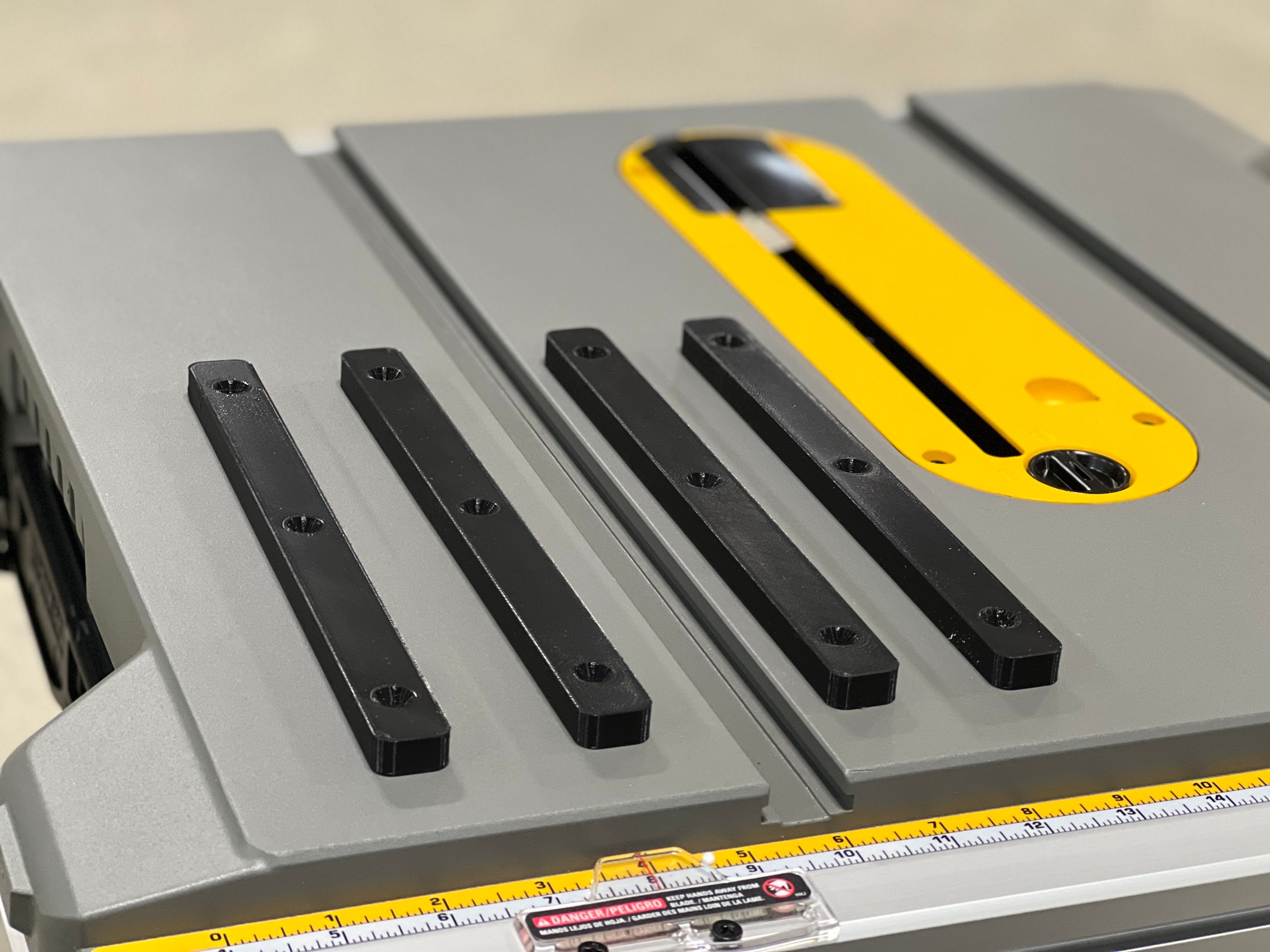 Set of 4 miter bars for Dewalt Table Saw DWE7491, DWE7499, DWE7490, DWE7480