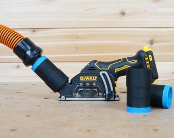 Adaptador de manguera de aspiradora de taller de 1 1/4" para herramienta de corte Dewalt de 20 V