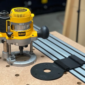 Dewalt Plunge Router DW618 Adapter for Dewalt Track Saw Guide Rails 2-1 ...
