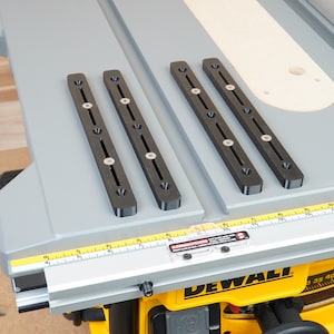 4er Set Gehrungsleisten Kompatibel mit Dewalt DWE7485 Tischkreissäge