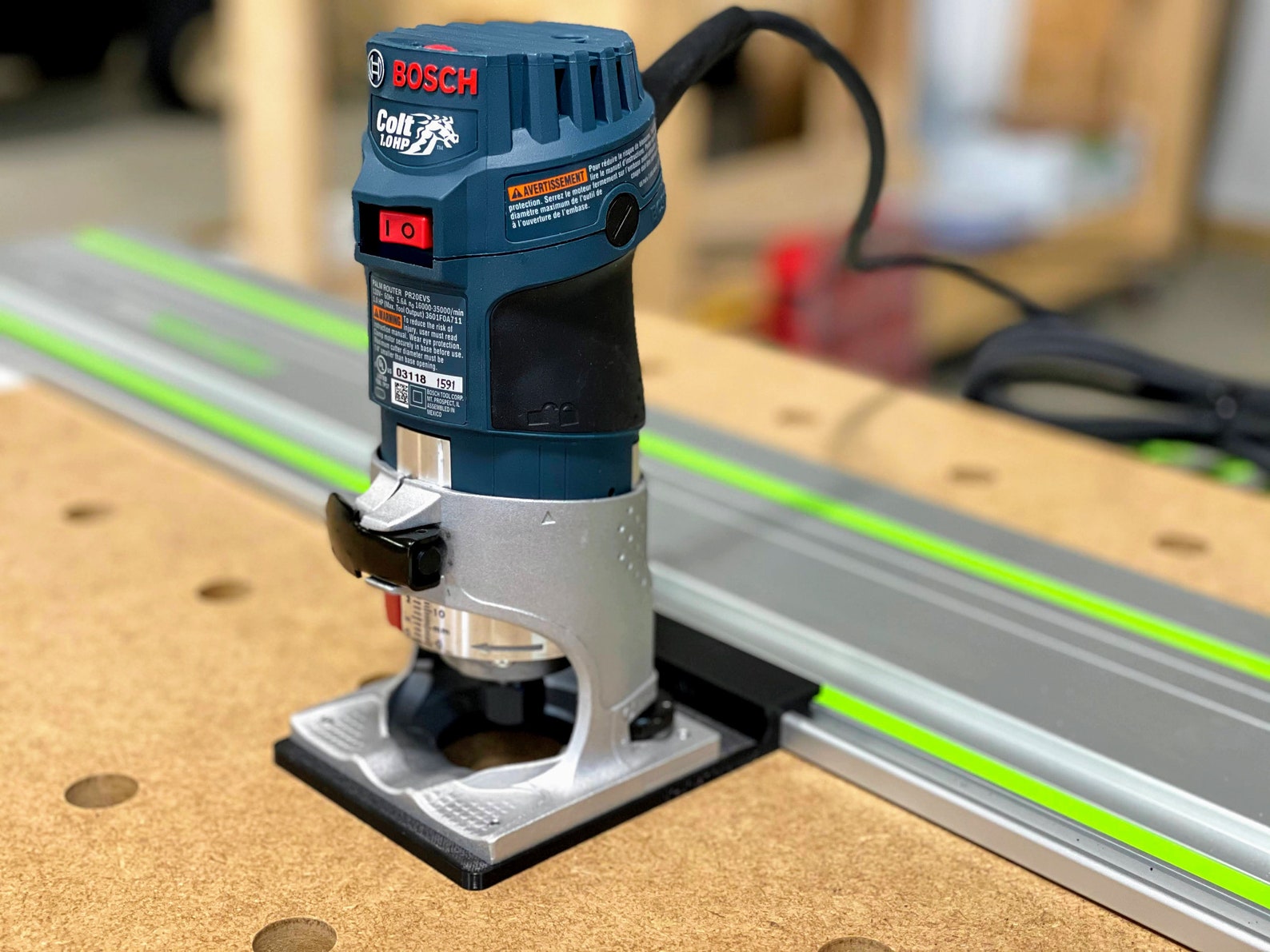 Bosch PR20EVS Router Adapter for Festool Track Saw Guide Rails Etsy