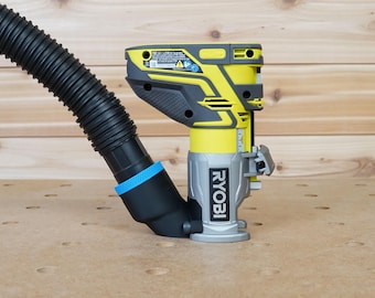 Adaptador de manguera de aspiradora de taller de 1 7/8" para enrutador Ryobi