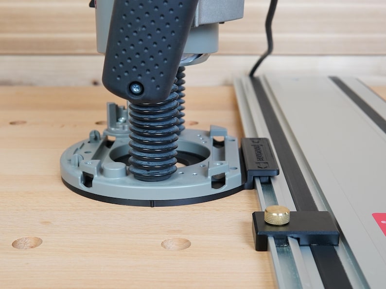 Bosch 1617 EVS Plunge Base Router Adapter for Festool & Makita Track ...