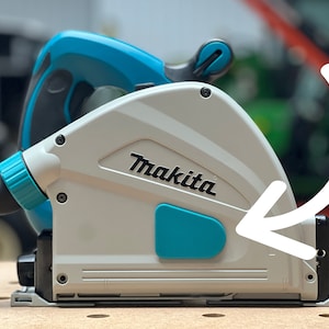 Makita SP6000J Corded Track Saw Arbor Dust Cover - For Improved Dust Collection