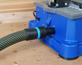 Adaptador de manguera de 36 mm para máquina de agujeros de bolsillo Kreg Foreman, compatible con manguera Festool de 36 mm.