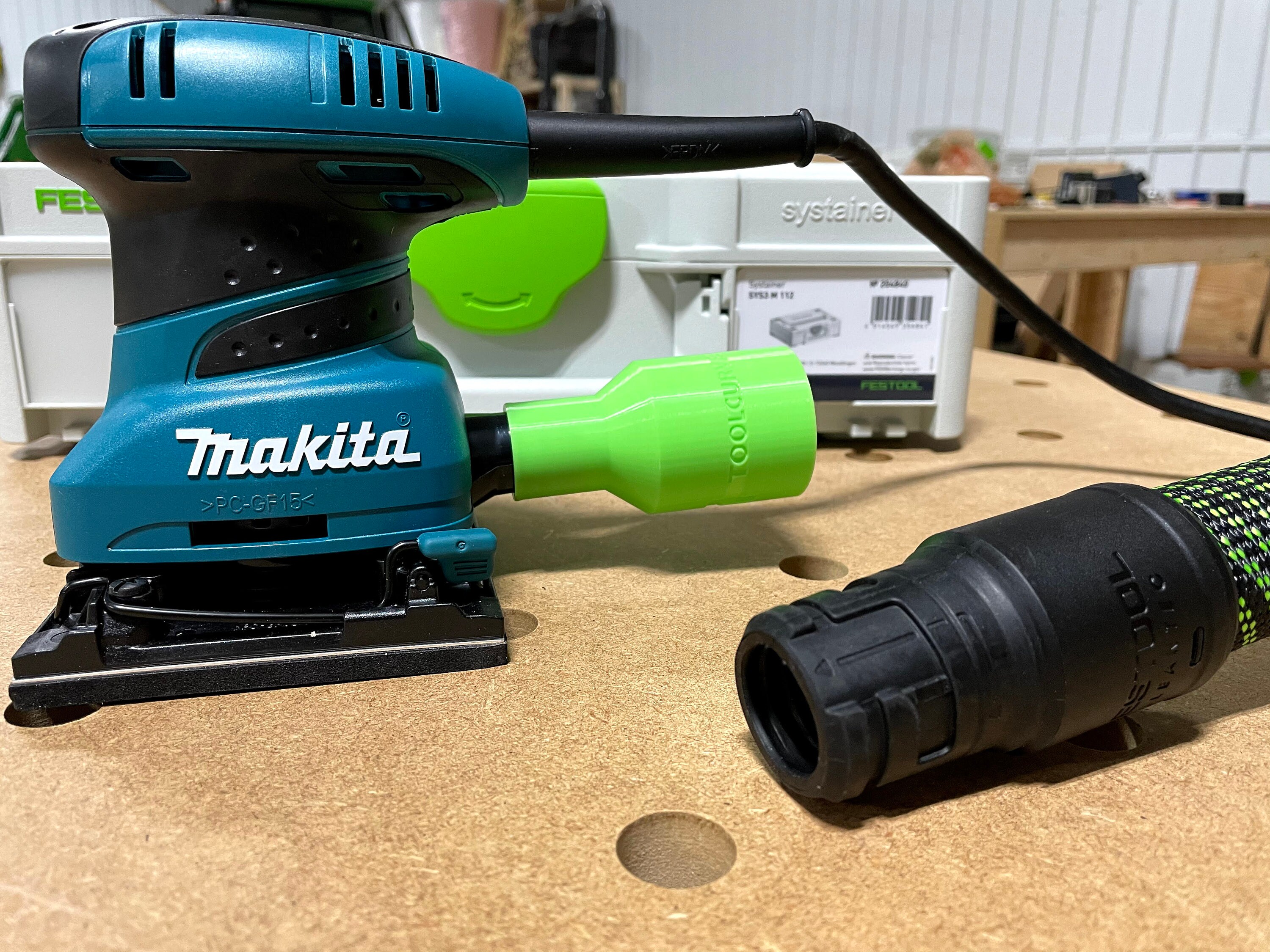 festool dust extractor to makita sander vacuum cleaner adapter 
