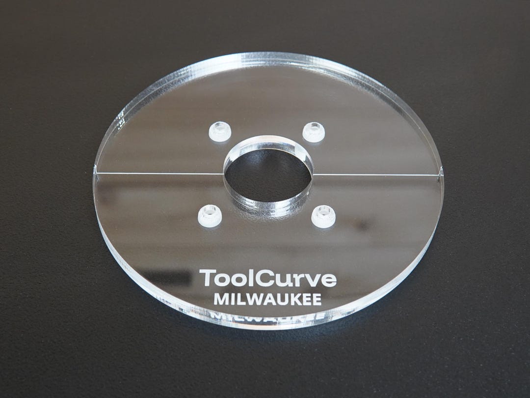 6″ Acrylic Router Base Plate for Milwaukee Trim Router - Etsy