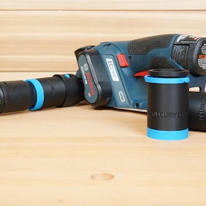 Adaptador de manguera de 27 mm para cepilladora sin escobillas Bosch 12V MAX EC, compatible con manguera Festool de 27 mm.