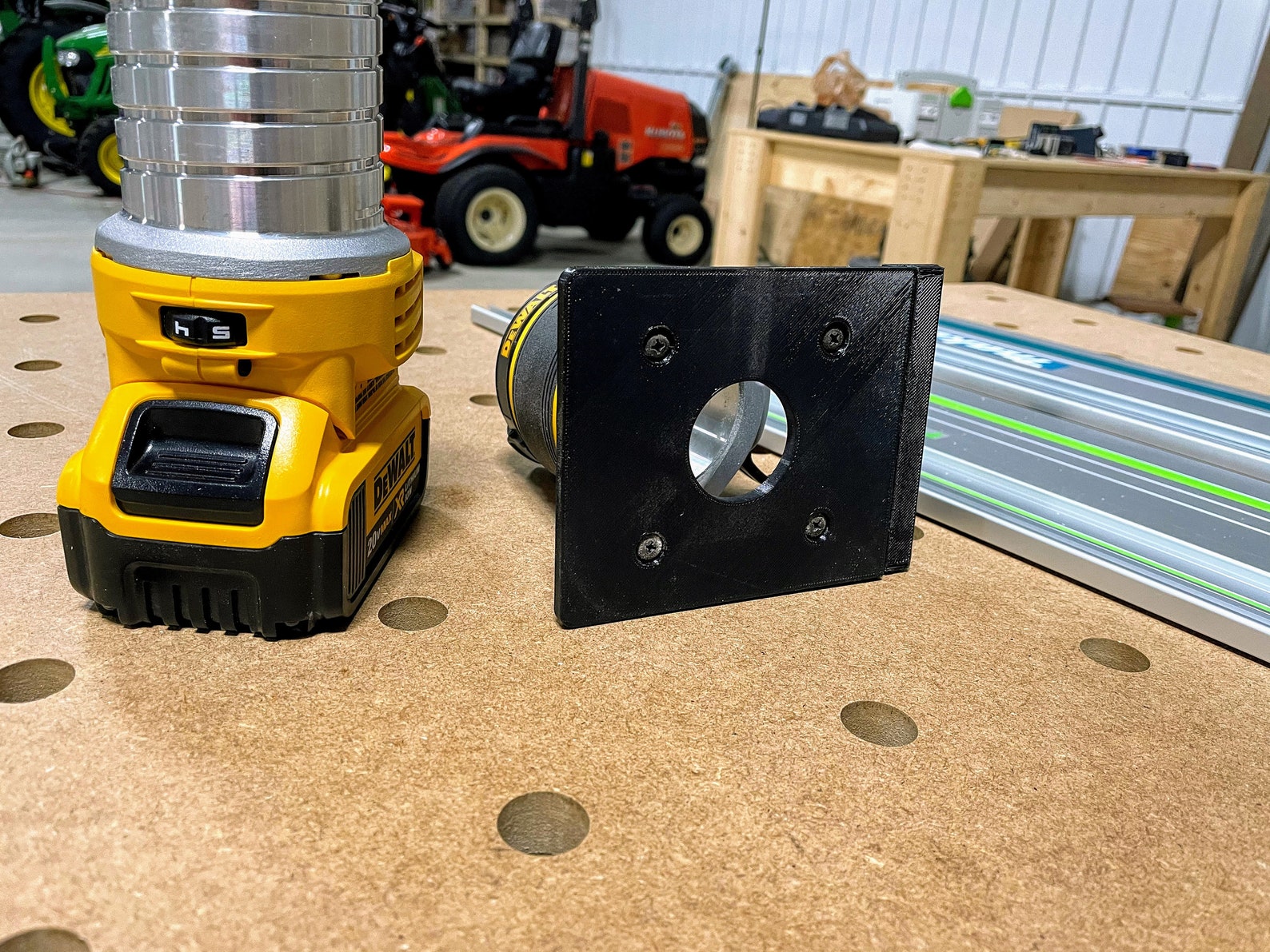 Dewalt Router Adapter for Makita Track Saw Guide Rails - DCW600B 20v ...