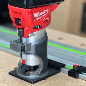 Milwaukee Router Adapter to Festool Track Saw Guide Rail - M18 2723-20