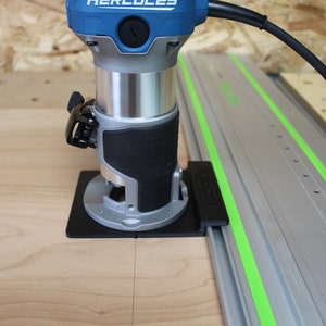 Hercules Large Router Base Plate Track Saw Guide Rail Adapter for Harbor Freight 1/4