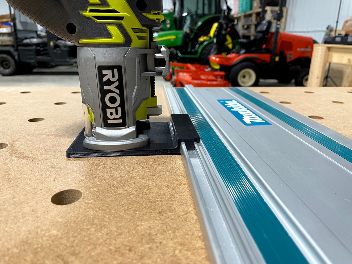 Ryobi Router Adapter to Makita Track Saw Guide Rail Ryobi Etsy