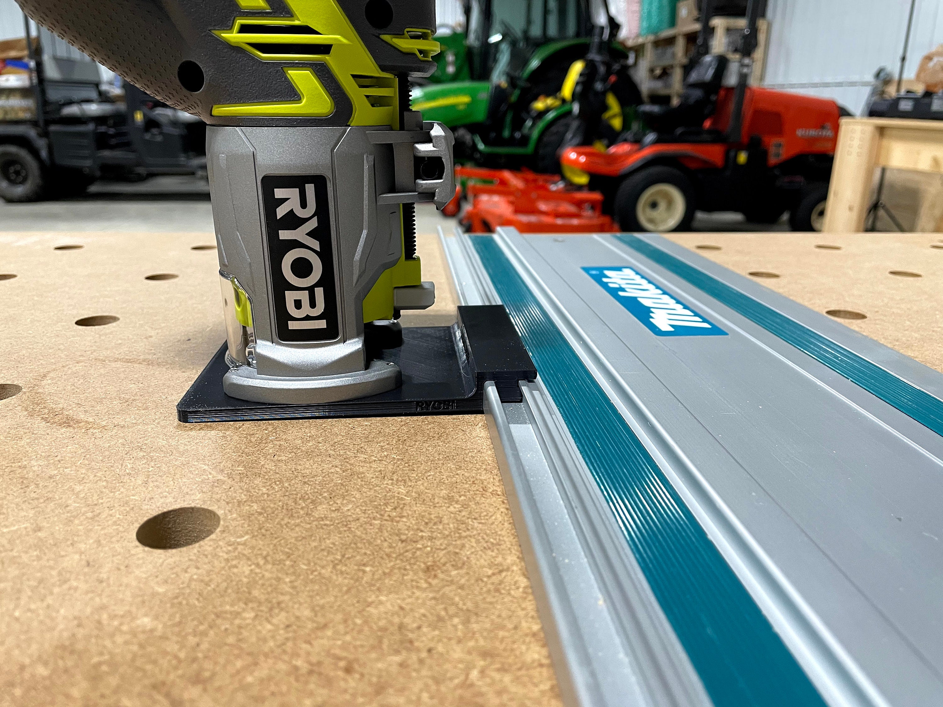 Ryobi Router Using Guide Rail Ryobi Router Adapter for Track Saw Guide Rails - Ryobi Cordless P601 - Etsy