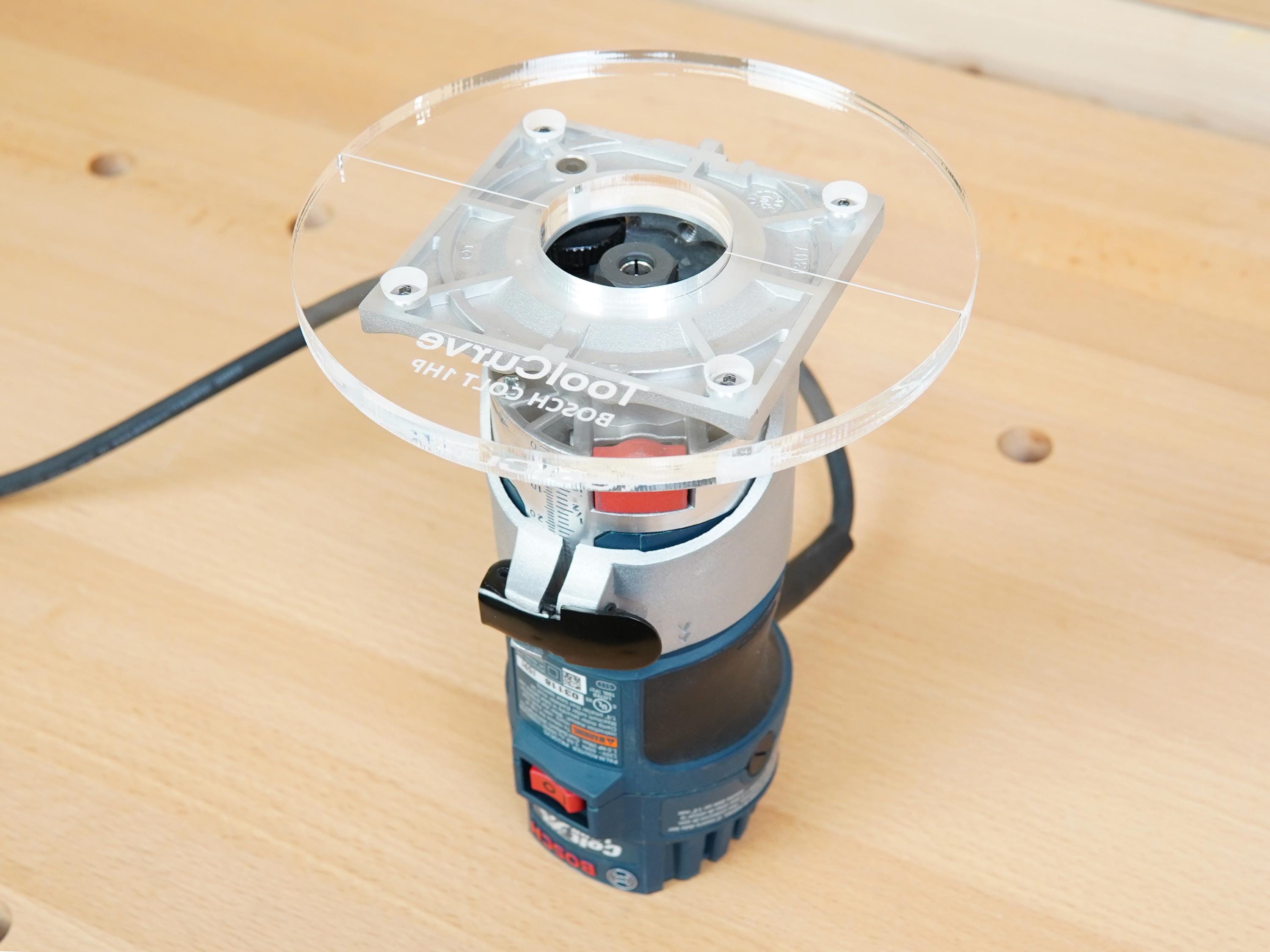 6″ Acrylic Router Base Plate for Bosch Colt 1 HP Trim Router - Etsy