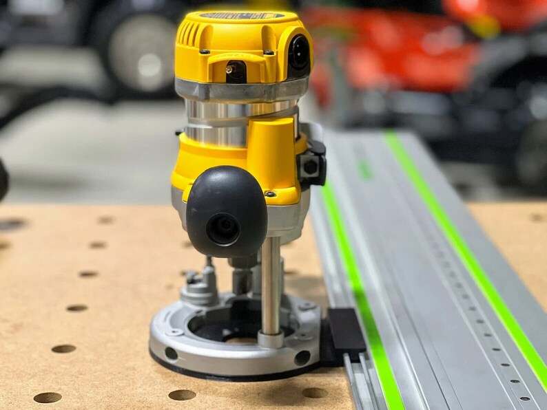 Dewalt Plunge Router DW618 Adapter for Dewalt Track Saw Guide Rails 2-1 ...