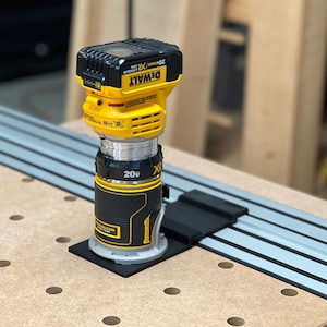 Dewalt Router Adapter for Dewalt Track Saw Guide Rails - DCW600B 20v & DWP611