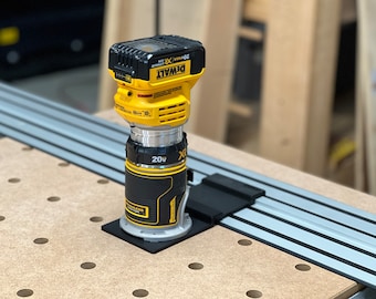 Dewalt Router Adapter for Dewalt Track Saw Guide Rails - DCW600B 20v & DWP611