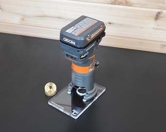 6″ x 4″ Extended Router Base Plate for Ridgid Trim Router