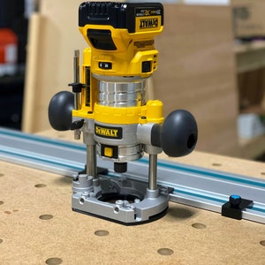 Dewalt Plunge Router Adapter for Makita Track Saw Guide Rails - DCW600B, DWP611