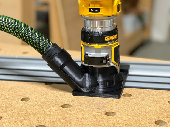 Dewalt Trim Router Dust Cover With Festool 27mm Hose Port - Etsy