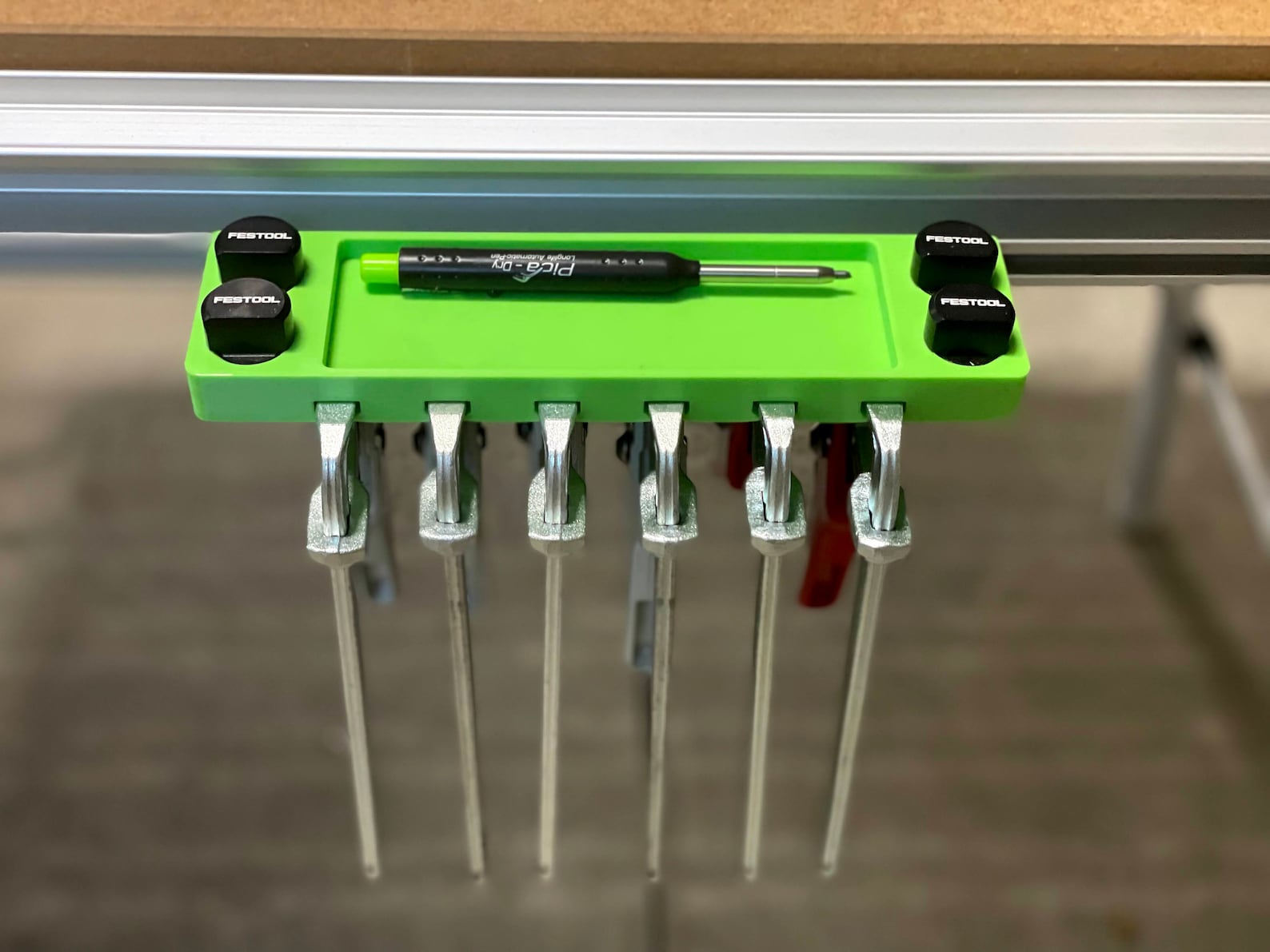 Festool Clamp Rack X6 Bench Dog Holder and Pencil Tray Etsy
