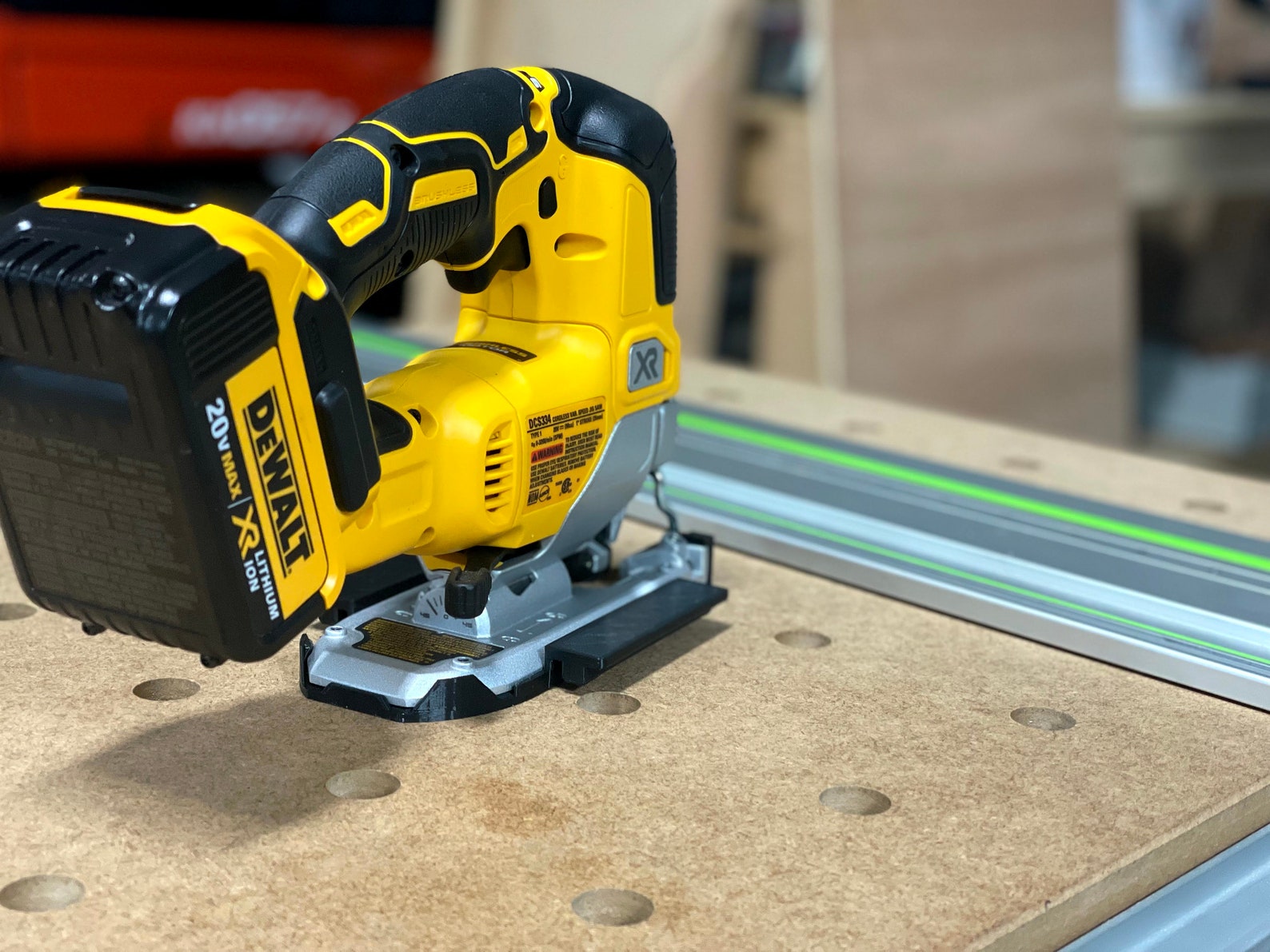 Dewalt Jig Saw Adapter for Festool Track Saw Guide Rails 20v Etsy