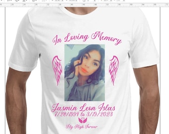 In Loving Memory Shirt Color Memorial Shirts, Rest In Peace shirt, Gone but not forgotten forever in our hearts, custom memorial shirt,