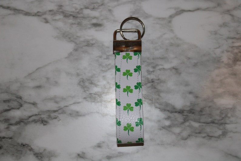 Personalized Gifts National Holiday Patrick/'s Day Faux Leather Key Fob Keychains St Gifts for Her Gifts for Him