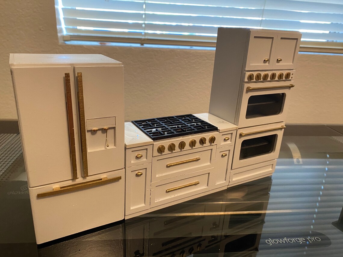 Gabinete de cocina en miniatura a escala 1:12 con estufa | Etsy