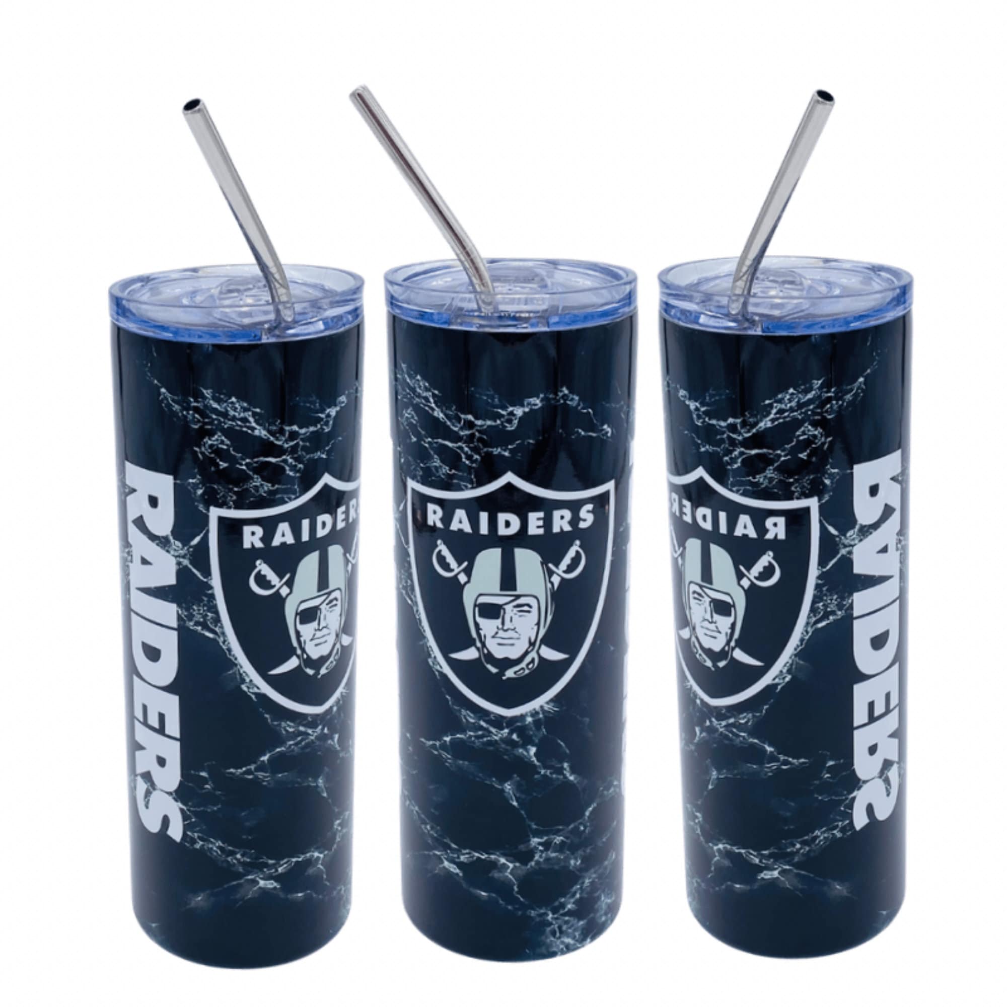 Raiders Tumbler 20oz Skinny Tumbler Tumblers Cup Hot Etsy