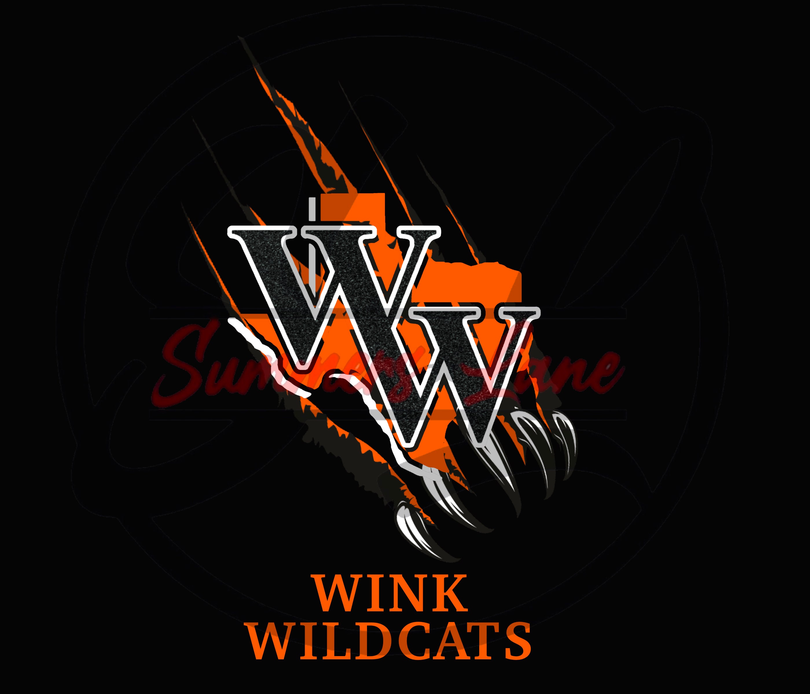 Wink Wildcats 20oz Skinny & Straight Tumbler Design Template Etsy