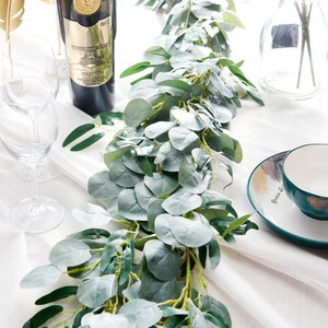 3pcs 6,5ft künstliche Eukalyptus Willow Girlande hängen greenery Reben für Hochzeitsdekorationen Indoor Outdoor Hintergrund Bogen Wand Home Dekor