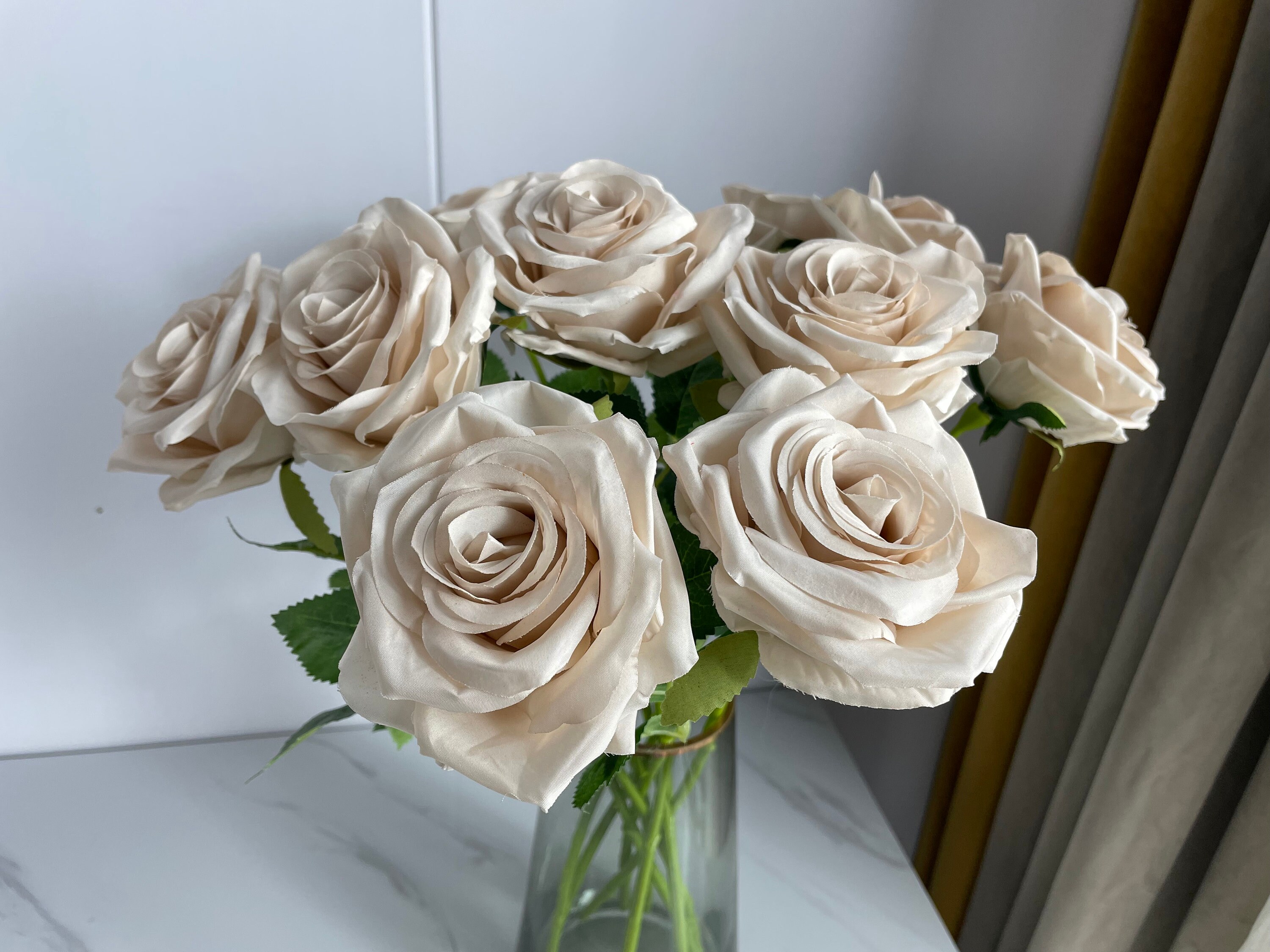 Nude Color Roses 10 Nude Silk Roses: DIY Wedding Bouquet, Home Decor - Etsy
