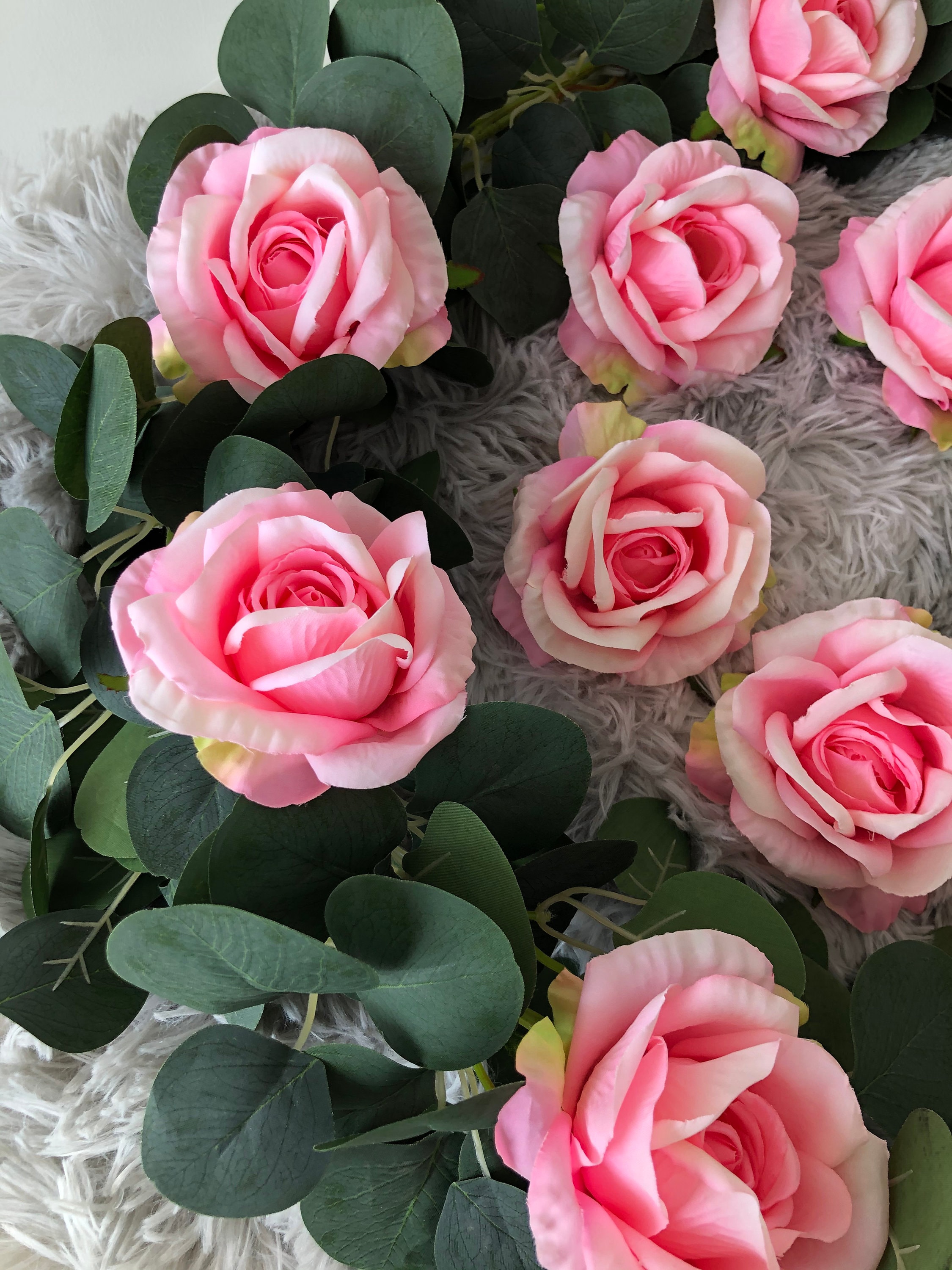 10100pcs Artificial Pink Silk Flowers Fake Pink Roses Faux Etsy