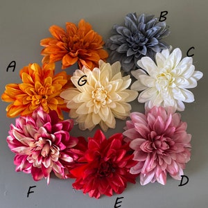 Real-Looking Artificial Flowers Fake Dahlia Daisy Flower Only for Wedding Bridal Shower Bride's Bouquet Arrangement Decorations