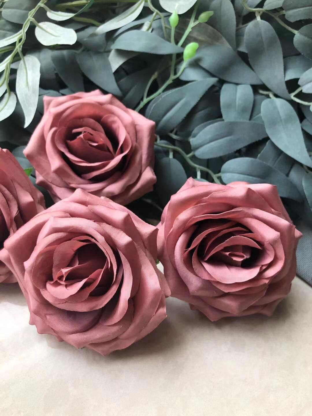 10100pcs Artificial Flowers Dusty Rose Fake Roses for DIY Etsy