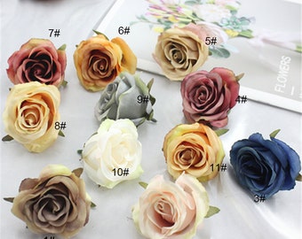 Boccioli di fiori artificiali Dusty Rose (50-100 pezzi, 6 cm)