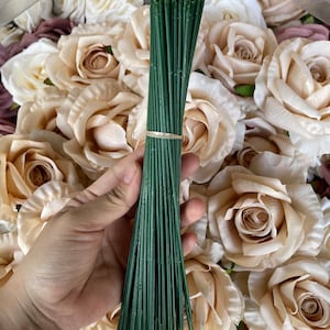 Tallos de flores artificiales, adecuados para flores casi falsas, excepto algunos girasoles de cabeza grande 10-100 piezas
