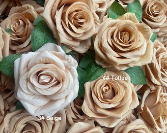 IPOPU - 100 Rose Artificiali In Schiuma Bordeaux, Per Fai Da Te