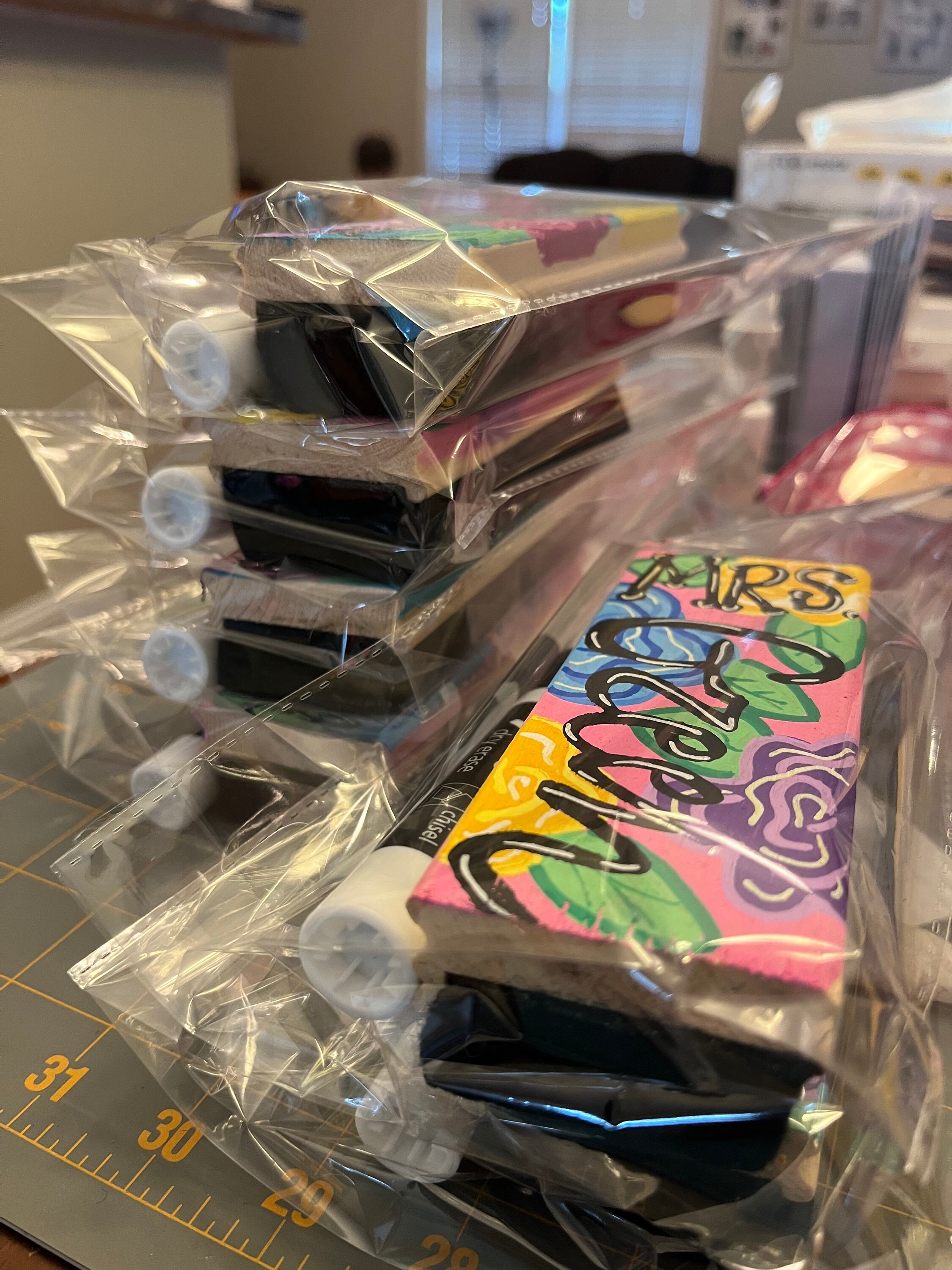 Custom Hand Painted Erasers Custom Teacher Gift Teacher Etsy